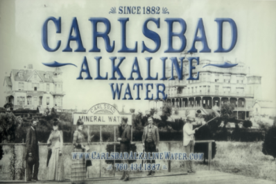 Carlsbad Alkaline Water Sign in Carlsbad, California
