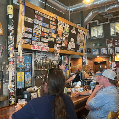 Craft Beer bar at Pizza Port in Carlsbad California