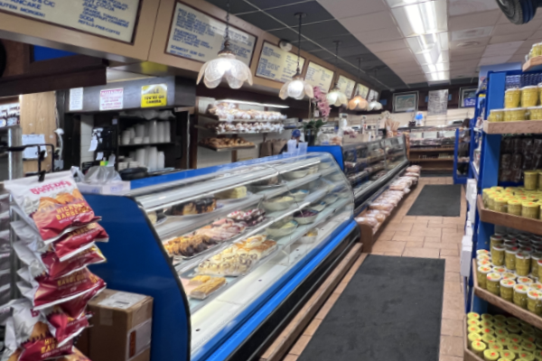 Bakery counter at Tip Top Meats in Carlsbad, California