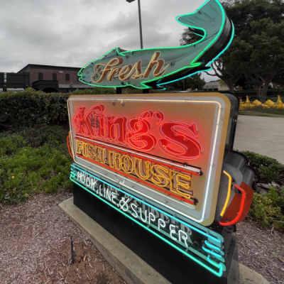 Sign of King's Fish House in Carlsbad California