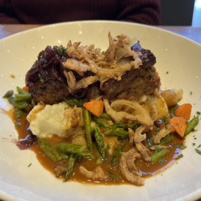 Maple glazed meatloaf at Nicks on State in Carlsbad, California