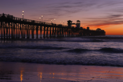 Sunset at Oceanside pier