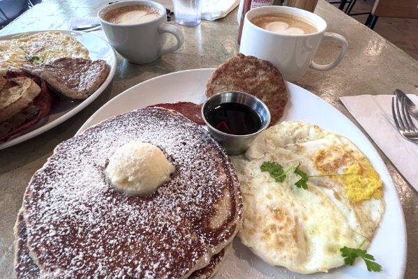 Pancakes at Cafe Topes in Carlsbad, California