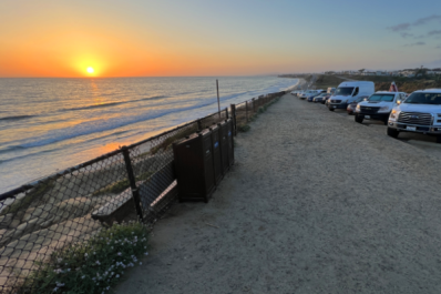Sunset from North Ponto Parking Lot in Carlsbad, California