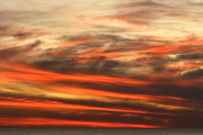 Painted Sky Sunset from Solamar Overlook in Carlsbad California