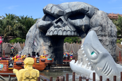 Pirate boat ride at Legoland in Carlsbad California