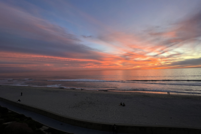 Sunset from above Carlsbad State Beach in Carlsbad California