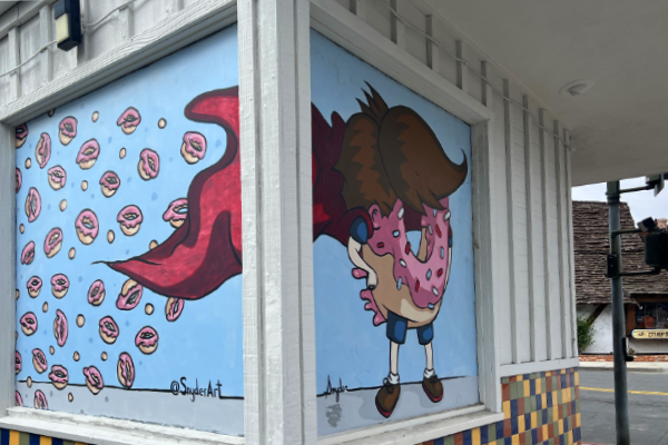 Art at Super Donut in Carlsbad, California