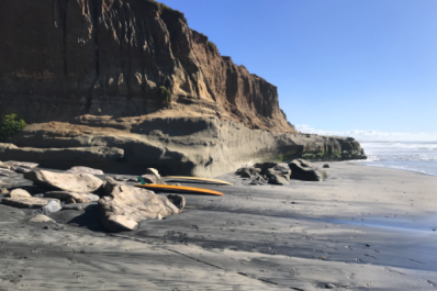 Cliffs at Terramar beach in Carlsbad, California